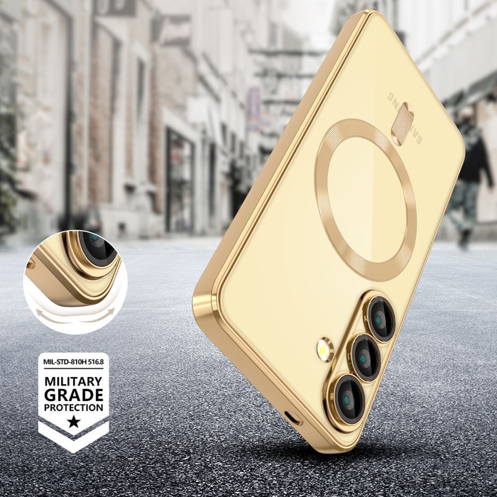 Etui TECH-PROTECT MAGFLEX MAGSAFE GALAXY S25 EDGE SHINY GOLD