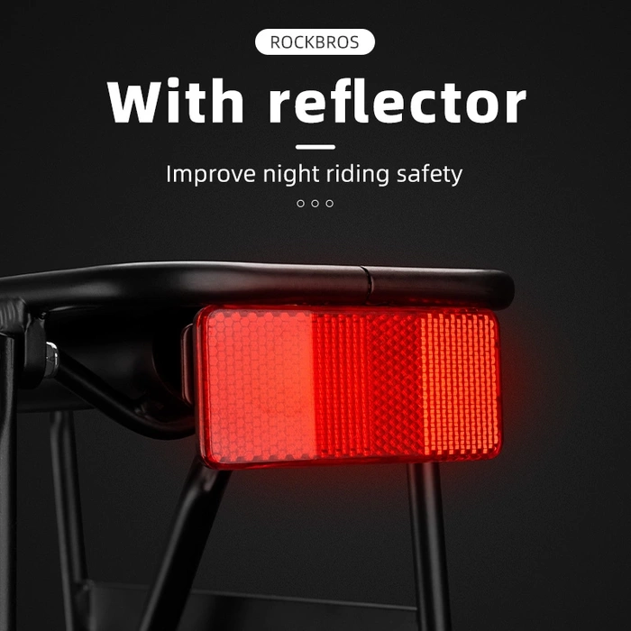 Bagażnik rowerowy Rockbros 33210004001 z półką - czarny