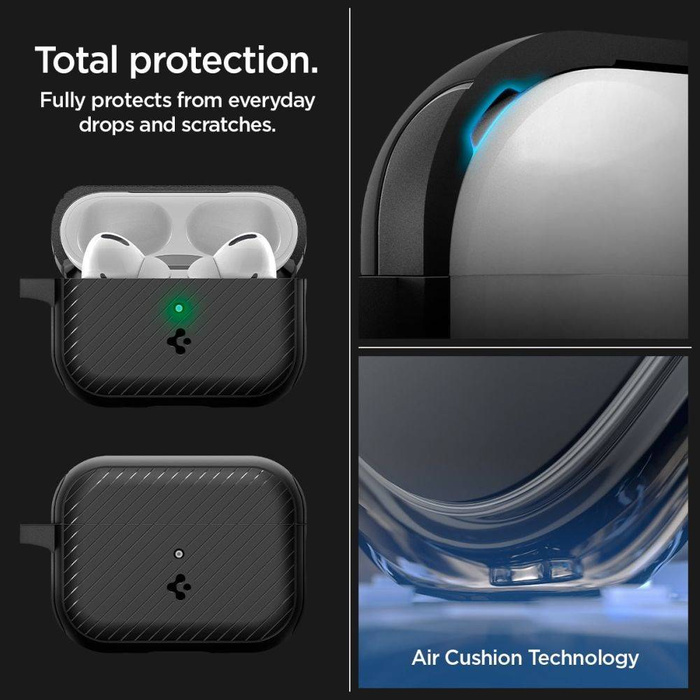 Etui Spigen Mag Armor Magsafe Apple Airpods Pro 1 / 2 Matte Black Case