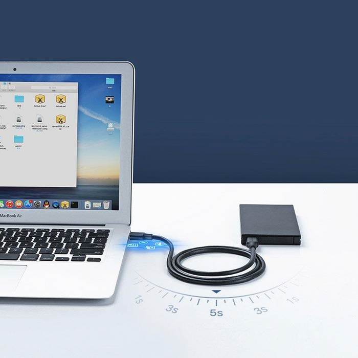 Ugreen kabel przewód USB 3.1 (męski) - USB 3.1 (męski) 2m szary (10371)