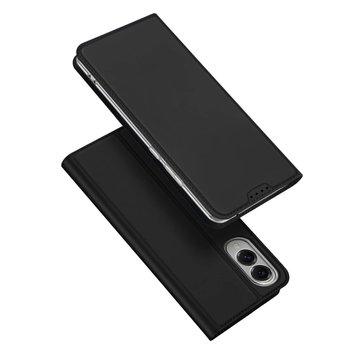 Etui Dux Ducis Skin Pro na Samsung Galaxy S25 Edge z klapką i miejscem na kartę - czarne