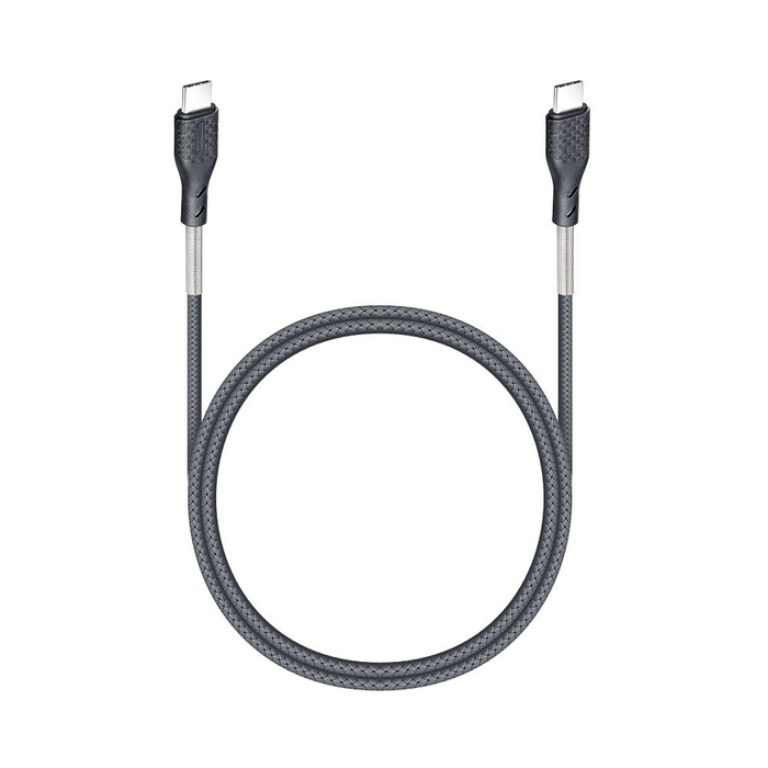 Kabel USB C do USB C Forcell F-Energy QC4.0 PD 5A 100W Carbon 1 m CB-04C czarny