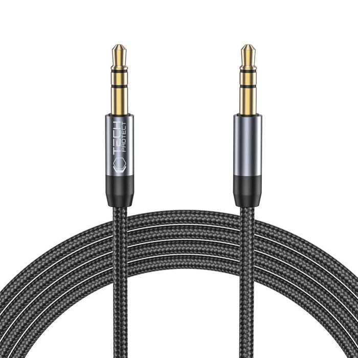 KABEL Tech-protect Ultraboost Aux Mini Jack 3.5mm Cable 150cm Black