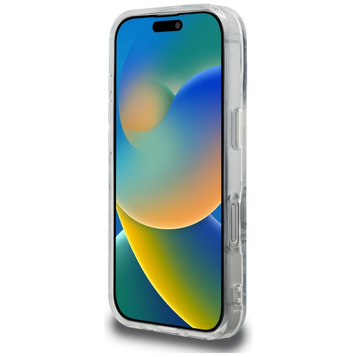 Etui Karl Lagerfeld iPhone 16 IML Multi K&C Head Pattern Przezroczysty