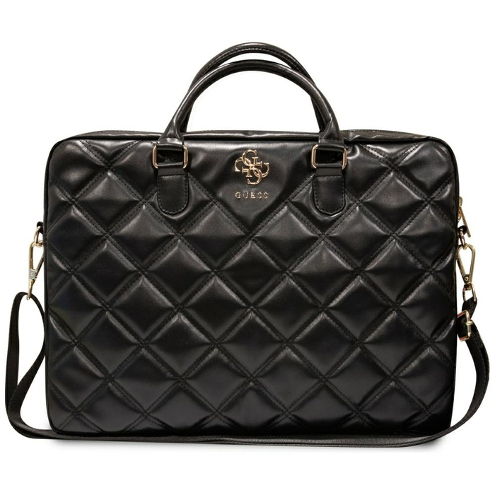 Guess Torba GUCB15ZPSQSSGK 16" czarny/black Quilted 4G