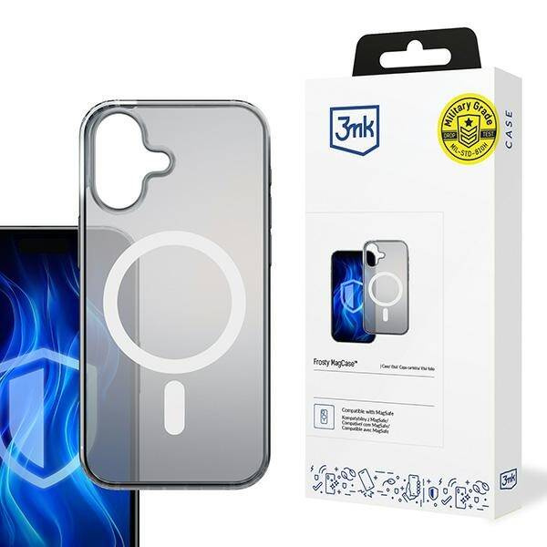 Etui 3MK Frosty MagCase iPhone 16 Plus biały/white