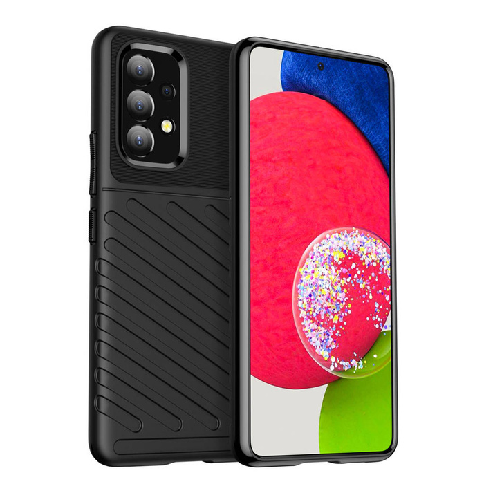 ETUI Thunder Case elastyczne pancerne etui pokrowiec Samsung Galaxy A53 5G czarny CASE