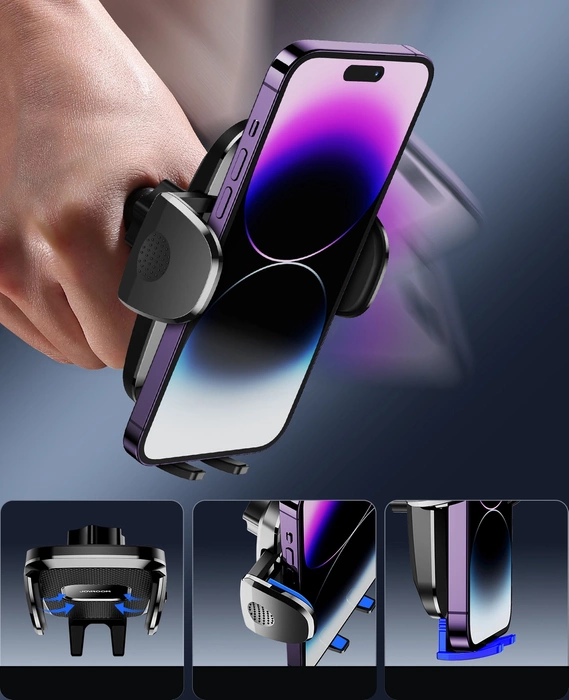 Joyroom samochodowy uchwyt mechaniczny do telefonu na kokpit deskę rozdzielczą czarny (JR-ZS259)