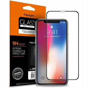 SZKŁO Hartowane SPIGEN GLAS.tR HD Full Glue iPhone 11 iPhone XR Black