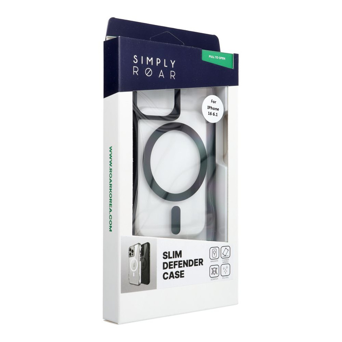 ROAR futerał SLIM DEFENDER kompatybilny z MagSafe do IPHONE 16 czarny