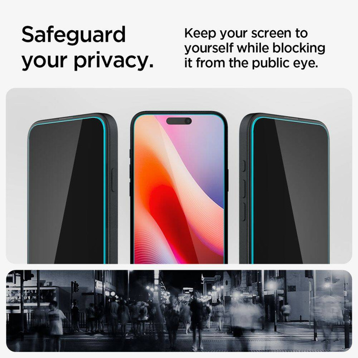 Szkło Hartowane Spigen Glas.tr ”ez Fit” 2-pack iPhone 15 /16 Privacy