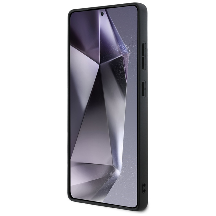 Etui Mercedes Leather Contrasted Blue     Horizontal Curve MagSafe do Samsung Galaxy S25 Ultra czarny