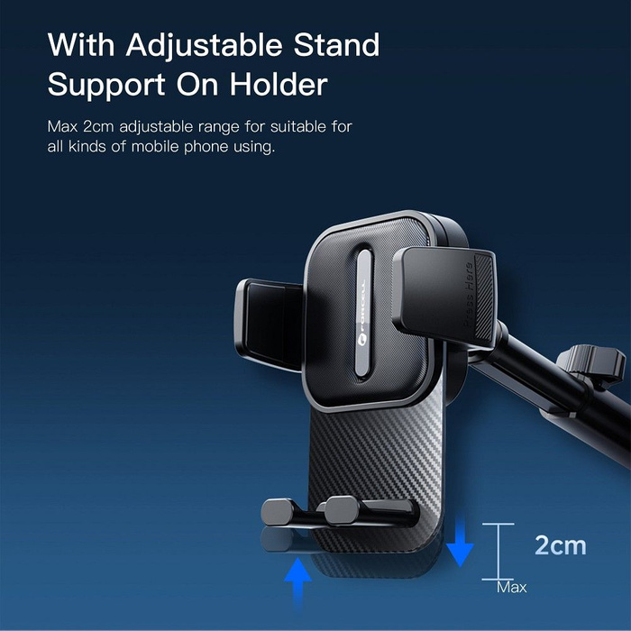 FORCELL F-Grip Guardian uchwyt samochodowy do szyby/deski czarny