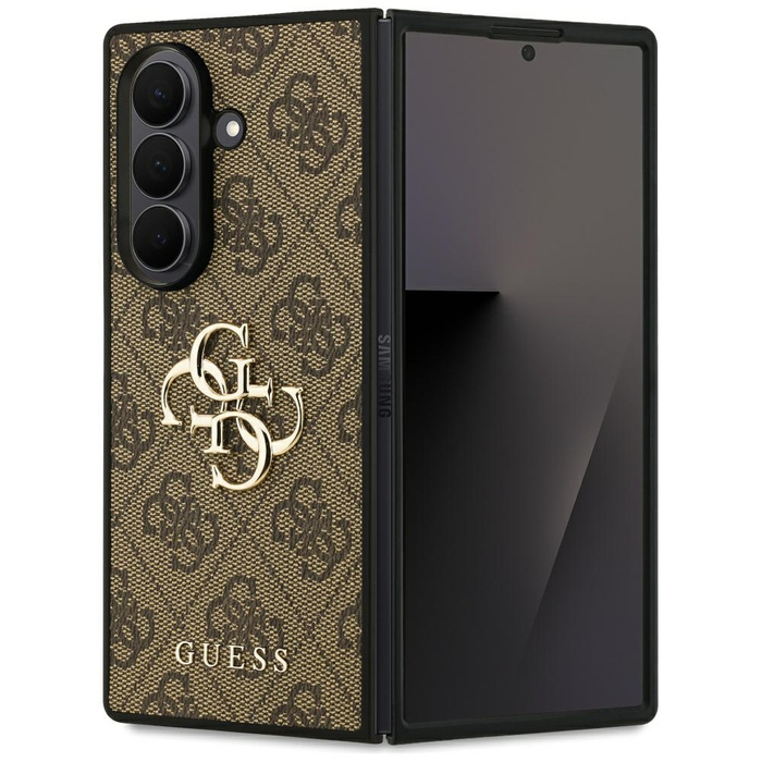 Etui Guess Samsung Galaxy Z Fold 7 Big 4G Logo Classic Logo Brązowy