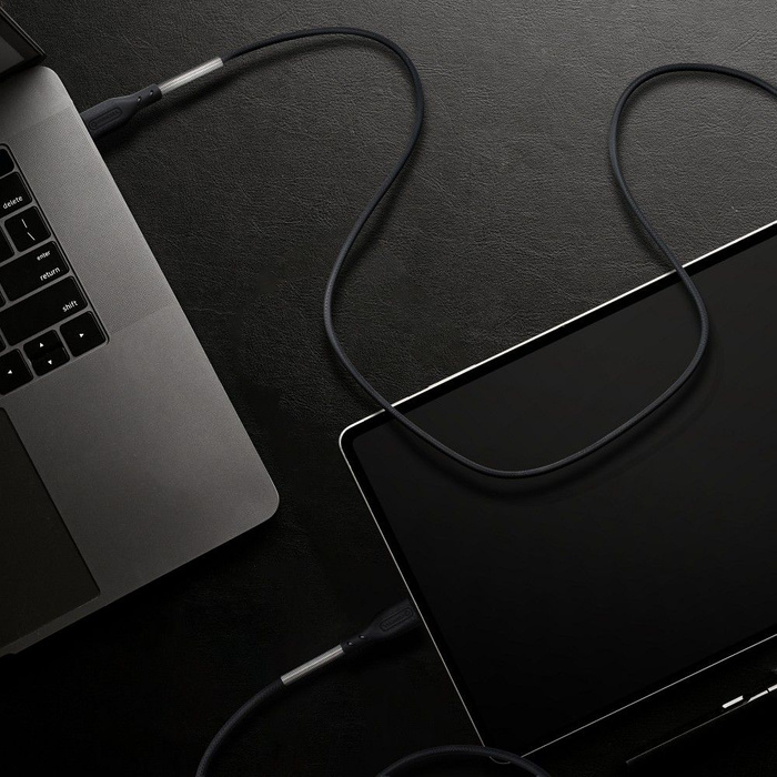 Kabel USB C do USB C Forcell F-Energy QC4.0 PD 5A 66W Carbon 1 m CB-02C czarny