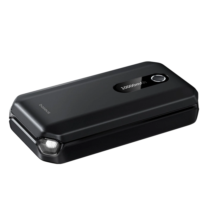 Jumpstarter Baseus Power Starter urządzenie rozruchowe booster 10000mAh 12V (1000A / 500A) + kable krokodylki czarny (C00245501113-00)