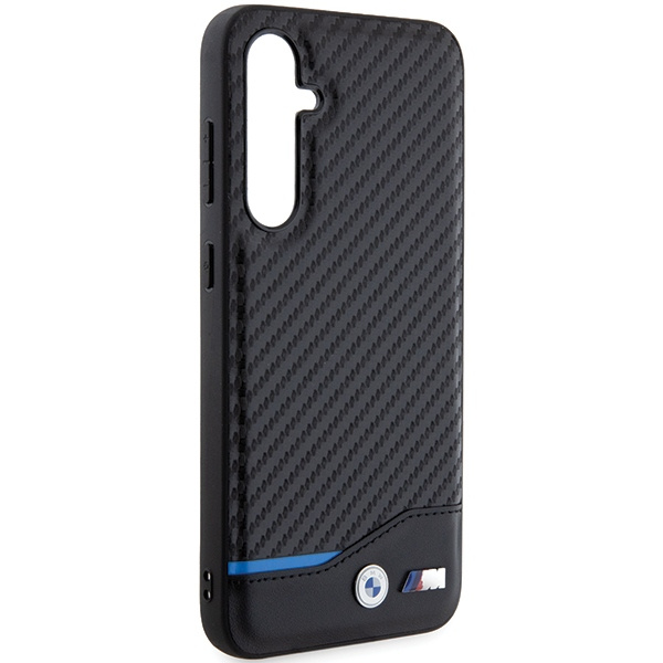 Etui BMW BMHCS23FE22NBCK Samsung Galaxy S23 FE S711 czarny/black Leather Carbon Case