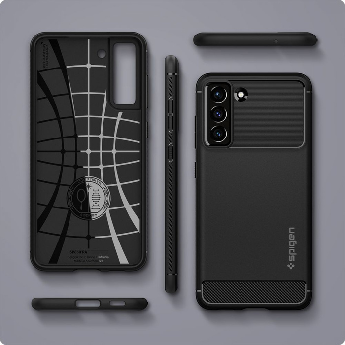 Spigen Rugged Armor S21 FE Matte Black Case