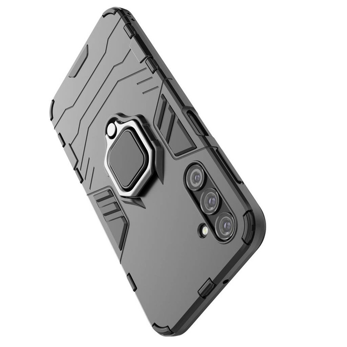 Etui Ring Armor etui do Samsung Galaxy A24 4G pancerny pokrowiec uchwyt magnetyczny ring czarne Case