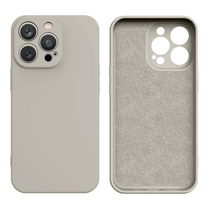 Etui Silicone case etui iPhone 14 Plus silikonowy pokrowiec beżowe Case