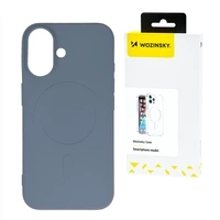 Silikonowe magnetyczne etui Wozinsky Silicone Case Magsafe na Samsung Galaxy S25 - szare