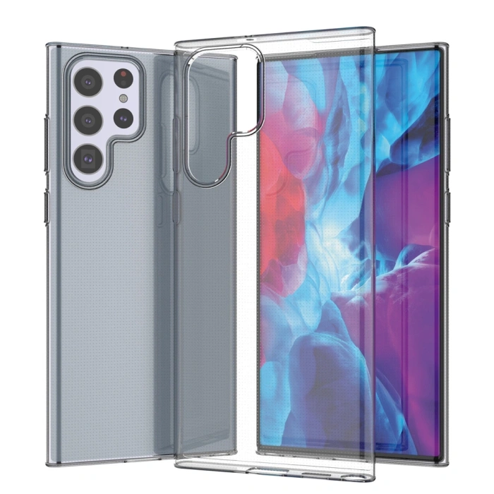 Żelowy pokrowiec etui Ultra Clear 0.5mm Samsung Galaxy S22 Ultra przezroczysty