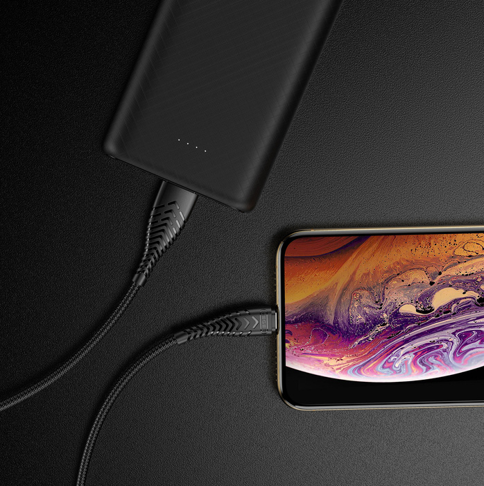 VEGER kabel USB A do Lightning 2,4A V105 1,2 m czarny