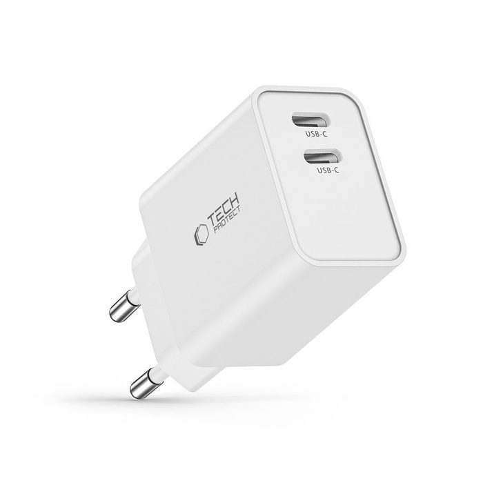 ŁADOWARKA TECH-PROTECT C35W 2-PORT NETWORK CHARGER PD35W WHITE