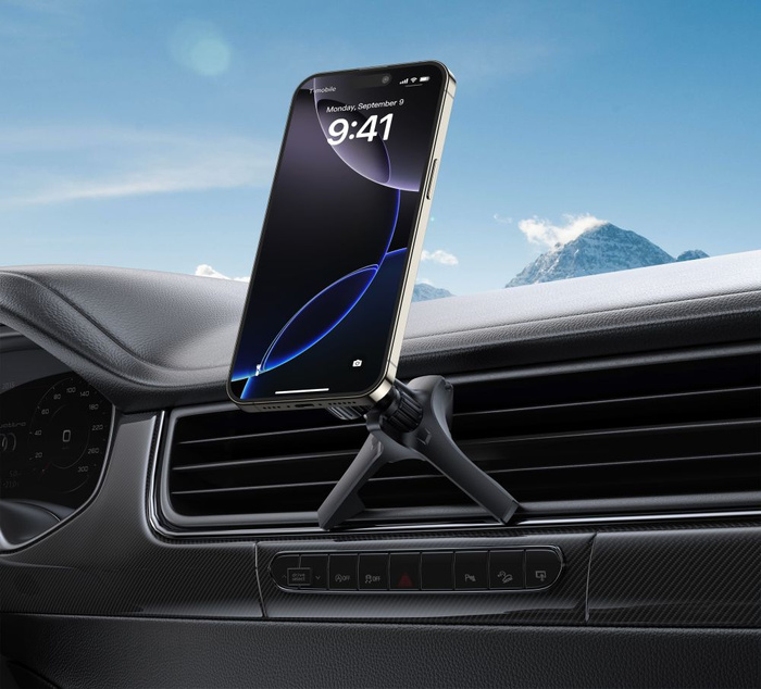 TECH-PROTECT N56 MAGNETIC MAGSAFE STABLE VENT CAR MOUNT BLACK