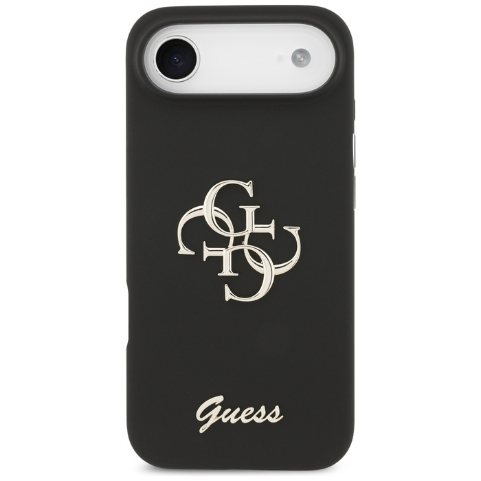 Etui Guess Silicone Big 4G Script do     iPhone Air czarny
