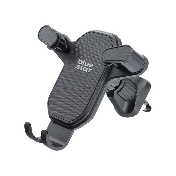 Uchwyt na telefon do samochodu grawitacyjny Blue Star Triangular do kratki czarny 