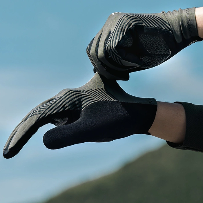 Rękawiczki rowerowe Rockbros wiosna/lato/jesień, pełne, rozmiar: XL- czarne