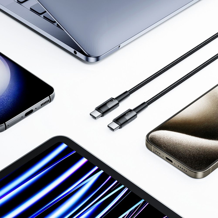 TECH-PROTECT ULTRABOOST USB-C CABLE PD60W/3A 50CM GREY