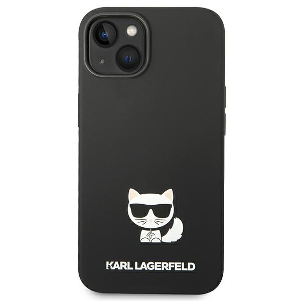 Etui KARL LAGERFELD Apple iPhone 14 Silicone Choupette Body Czarny Hardcase