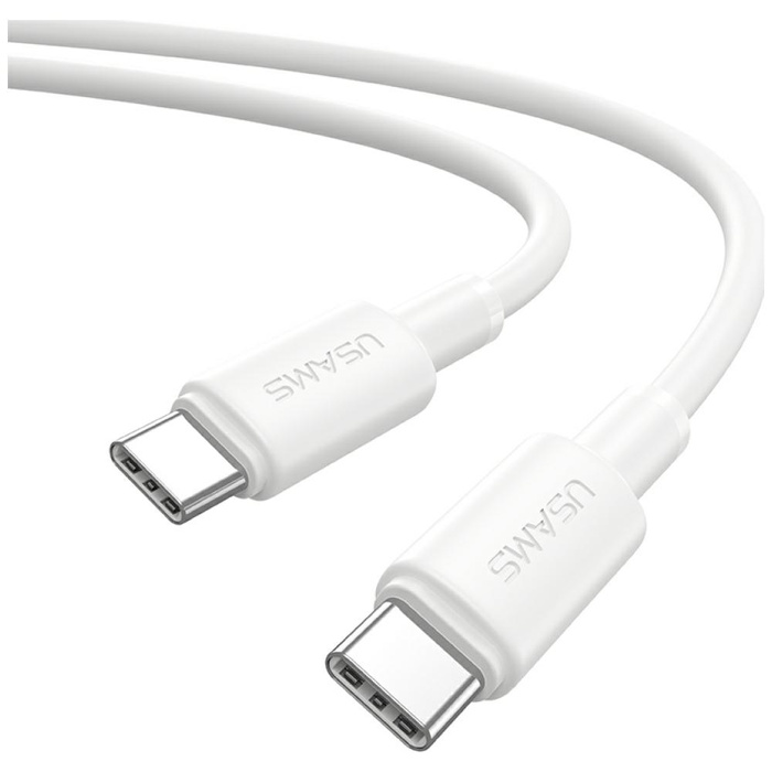 Kabel USAMS U90 60W USB-C do USB-C biały