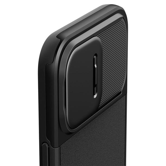 Etui iPhone 15 Pro Max Spigen Optik Armor Mag Magsafe Black Case