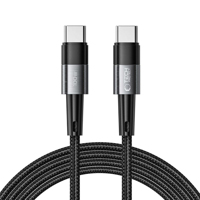 TECH-PROTECT ULTRABOOST USB-C CABLE PD100W/5A 200CM GREY