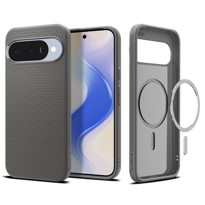 ETUI SPIGEN GOOGLE PIXEL 10 / 10 PRO LIQUID AIR MAG MAGSAFE MARBLE GREY