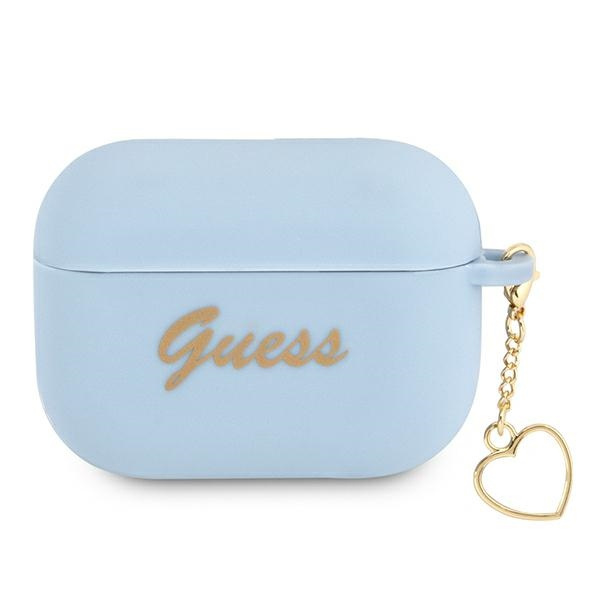 Etui GUESS Apple AirPods Pro Cover Silicone Charm Collection Niebieski Case