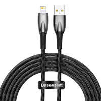 Baseus Glimmer Series kabel z szybkim ładowaniem USB - Lightning 480Mb/s 2.4A 2m czarny