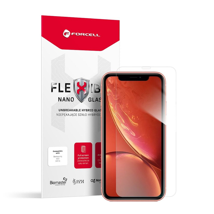 Szkło hybrydowe do iPhone XR / 11 Forcell Flexible Nano Glass