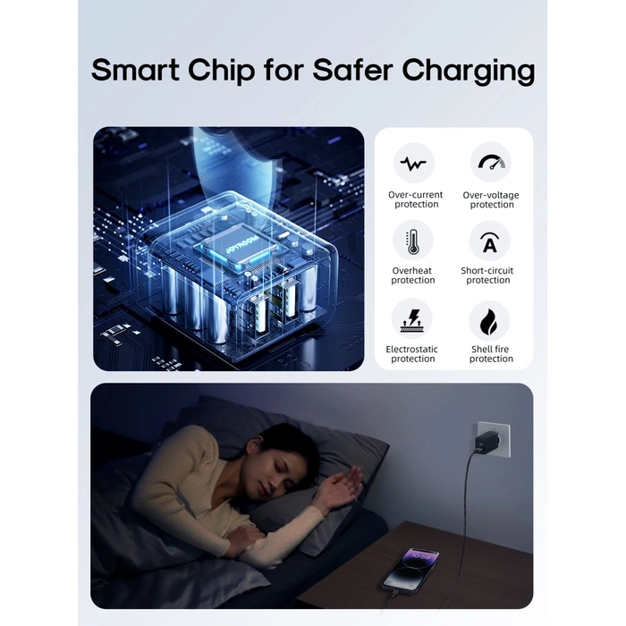 Ładowarka sieciowa Joyroom JR-TCN01 2xUSB-A  12W 2.4A - czarna