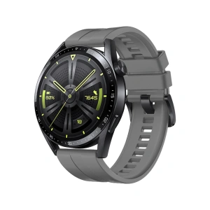 Strap One silikonowa opaska pasek bransoleta bransoletka do zegarka Huawei Watch GT 3 42 mm ciemnoszary