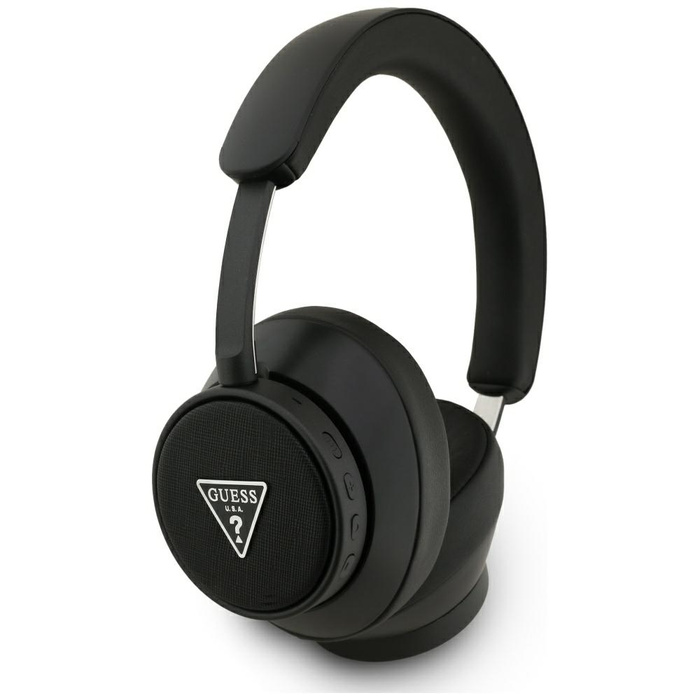 Słuchawki nauszne Guess Bluetooth ENC    Saffiano Triangle Logo czarny