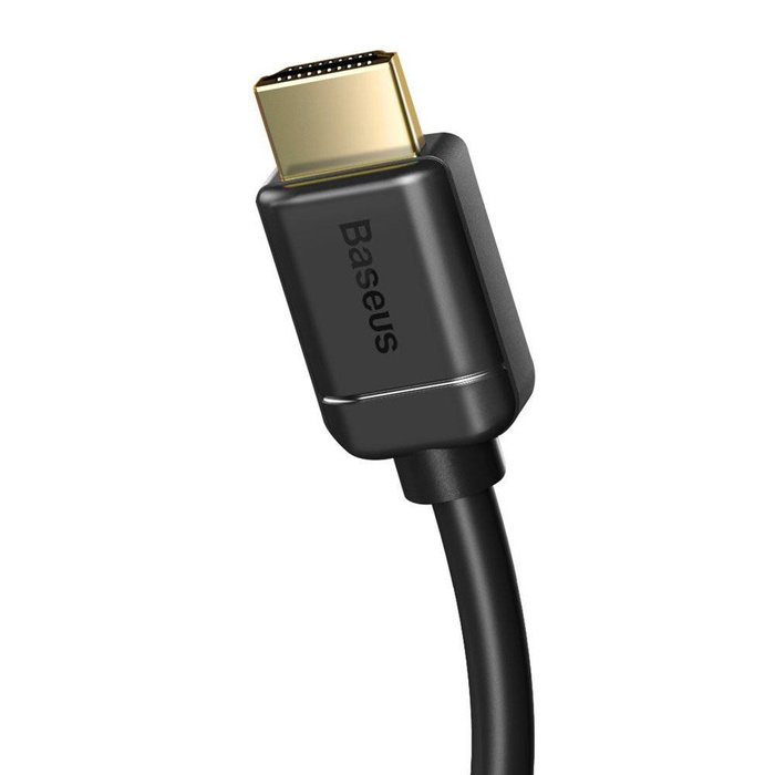 Baseus kabel przewód HDMI 2.0 4K 60 Hz 3D HDR 18 Gbps 2m czarny (CAKGQ-B01)