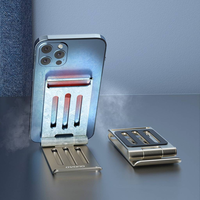 Dudao F14 podstawka stojąca składana do telefonu szary