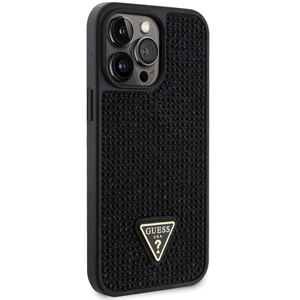 Etui Guess GUHCP14XHDGTPK iPhone 14 Pro Max 6.7" czarny/black hardcase Rhinestone Triangle Case