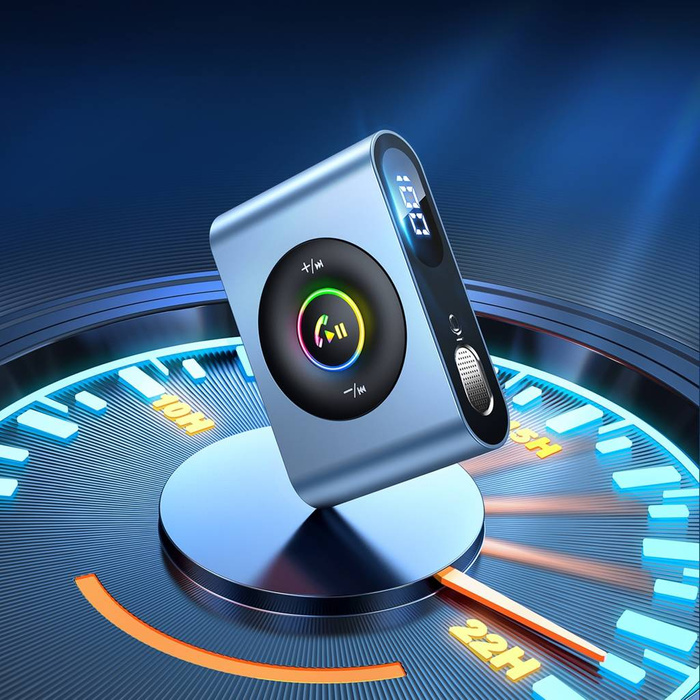 Joyroom samochodowy transmiter Bluetooth 5.3 i zestaw głośnomówiący do portu AUX mini jack 3,5mm (JR-CB1)