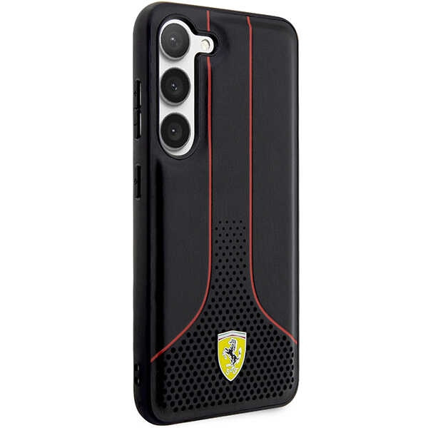 Etui Ferrari FEHCS23MPCSK S23 Plus S916 czarny/black hardcase Perforated 296 P