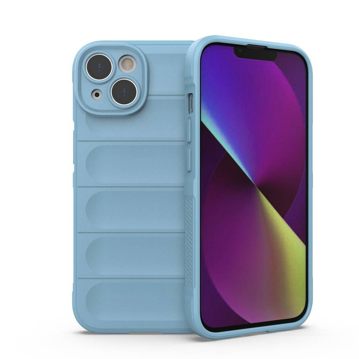 Etui Magic Shield Case Etui Do iPhone 14 Elastyczny Pancerny Pokrowiec Jasnoniebieski Case